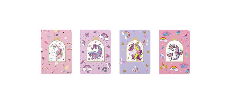 4 Piece Set Mixed Colour Hardcover + Hollow (Cut-Out) Design - 21×14.5 cm.