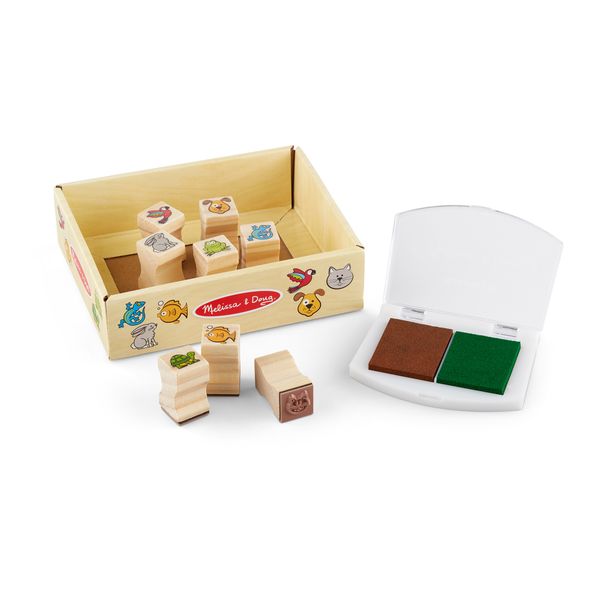 Melissa &amp; Doug Wooden Stamp Set Pets