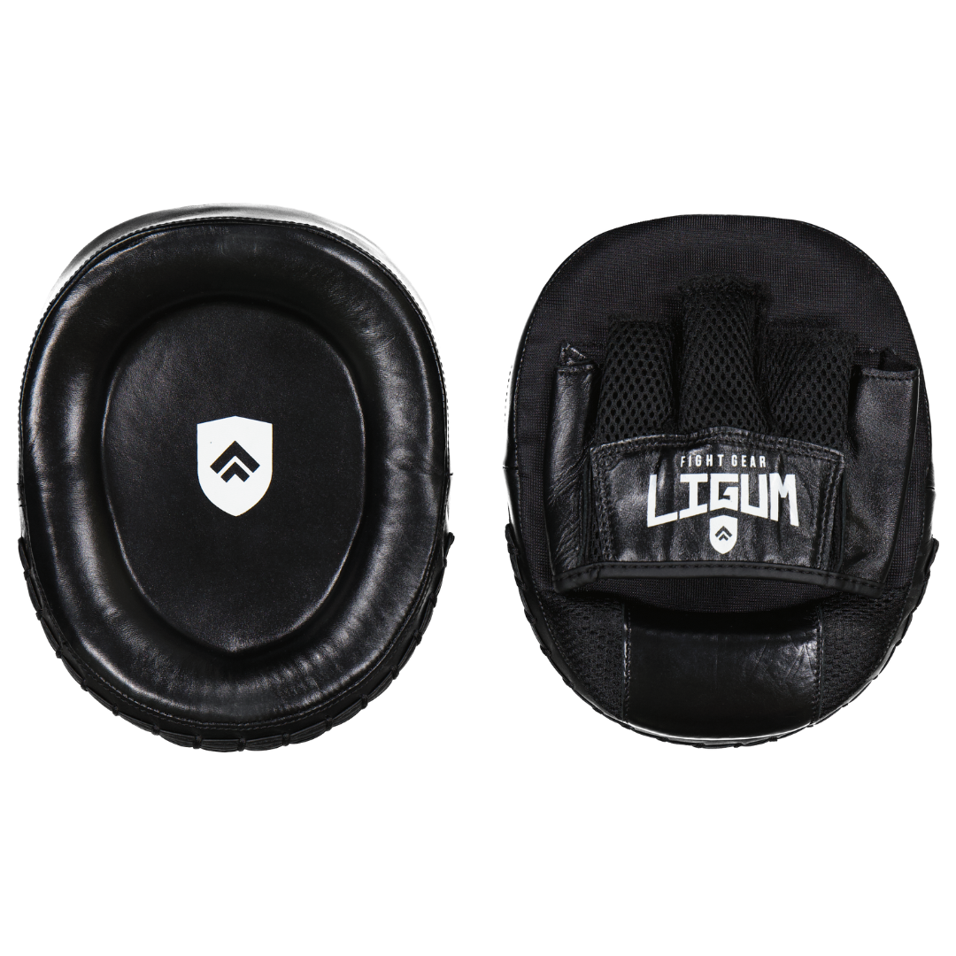 Ligum Focused Target Mitts - Boxing MMA - Black - Pair