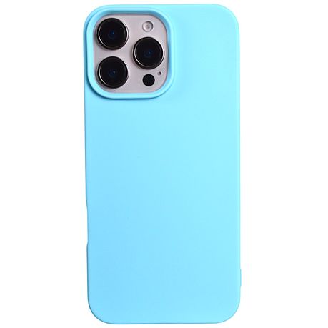 Solid Phone Case with Camera Protection Compatible With Iphone 16 Pro - Baby Blue Image