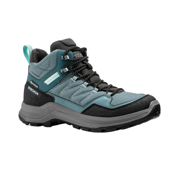 Quechua Women's Waterproof Mountain Walking Boots - MH100 Mid - Green