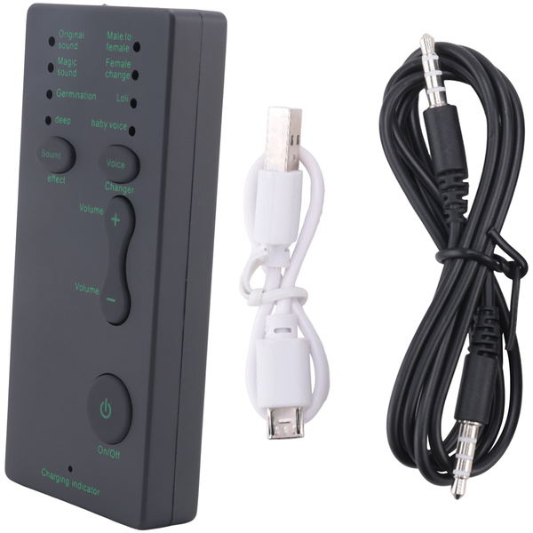Voice Changer Adapter 8 Voice Changeing Modes Microphone Disguiser