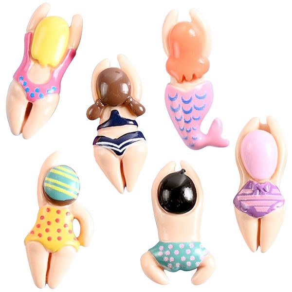 Decor Resin Swimming Figurines Refrigerator Magnets - 2.7cm