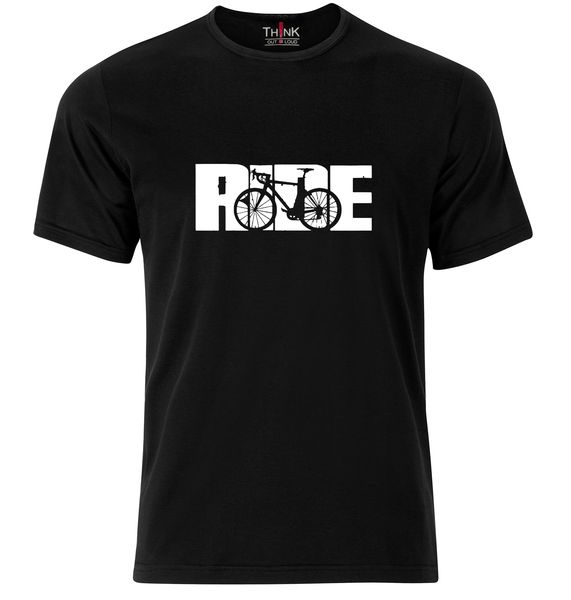Think Out Loud Mens "Ride Bicycle" Short Sleeve image