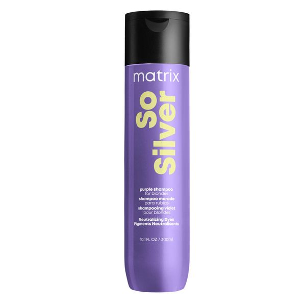 Matrix So Silver Purple Neutralising Shampoo for Blonde and Silver Hair - 300ml