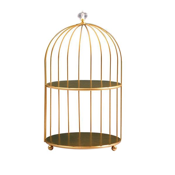Home Decor Beauty Bird Cage Cosmetics Make Up Organiser - Single Layer