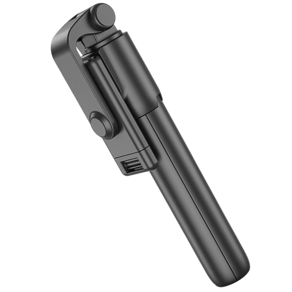 R1 - Extendable 360-Degree Rotation 2-in-1 Selfie Tripod Stick - Black