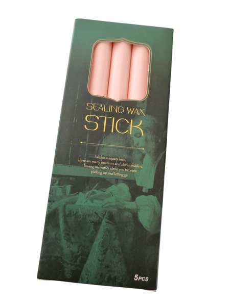 Sealing Wax Sticks for Stamps - 5 piece Boxed Set - Soft Pink