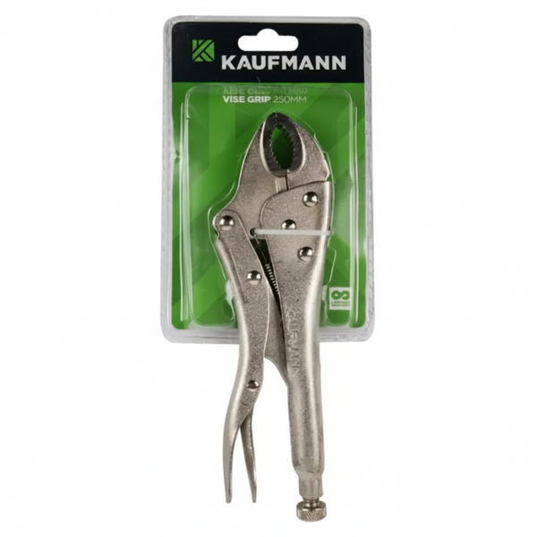 Kaufmann 250mm Locking Plier with Curved Jaw for Secure Gripping