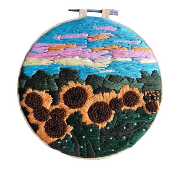 Craft Embroidery Starter Kit Famous Painting