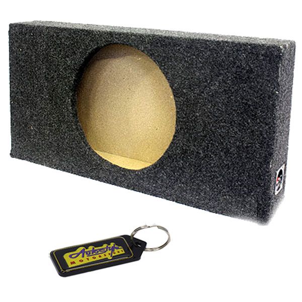 12" Slimline Subwoofer Box Enclosure &amp; Wiring Connection Port &amp; Key Holder