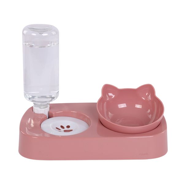 Pet Cats and Dogs Plastic Protection Cervical Spine Automatic Feeder