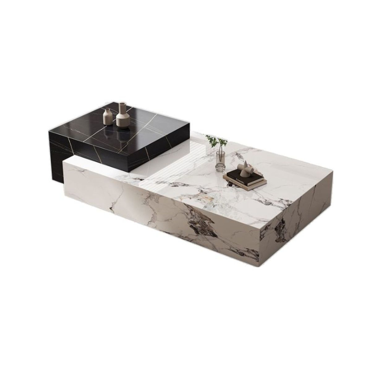 Faux Marble Modern Coffee table, Sintered Stone