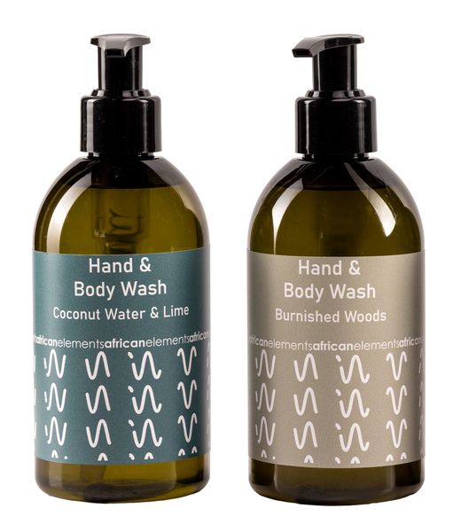African Elements Hand and Body wash 200ml Coconut Water and Lime