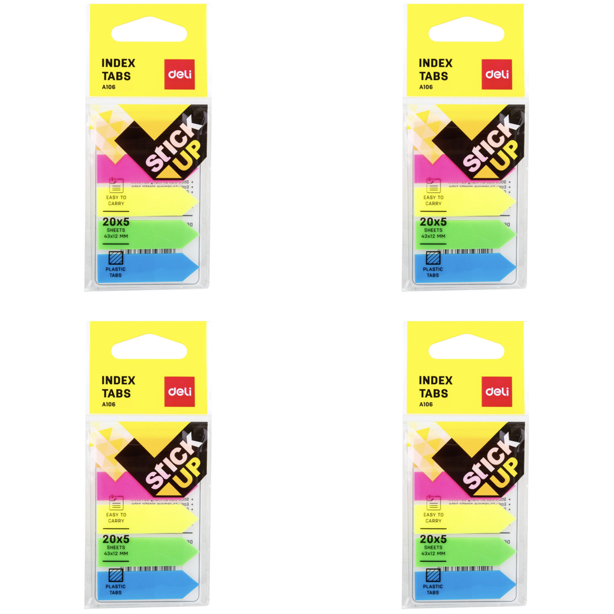 Post It Index Tabs 43 x 12mm 4 Pack Shop Today. Get it Tomorrow
