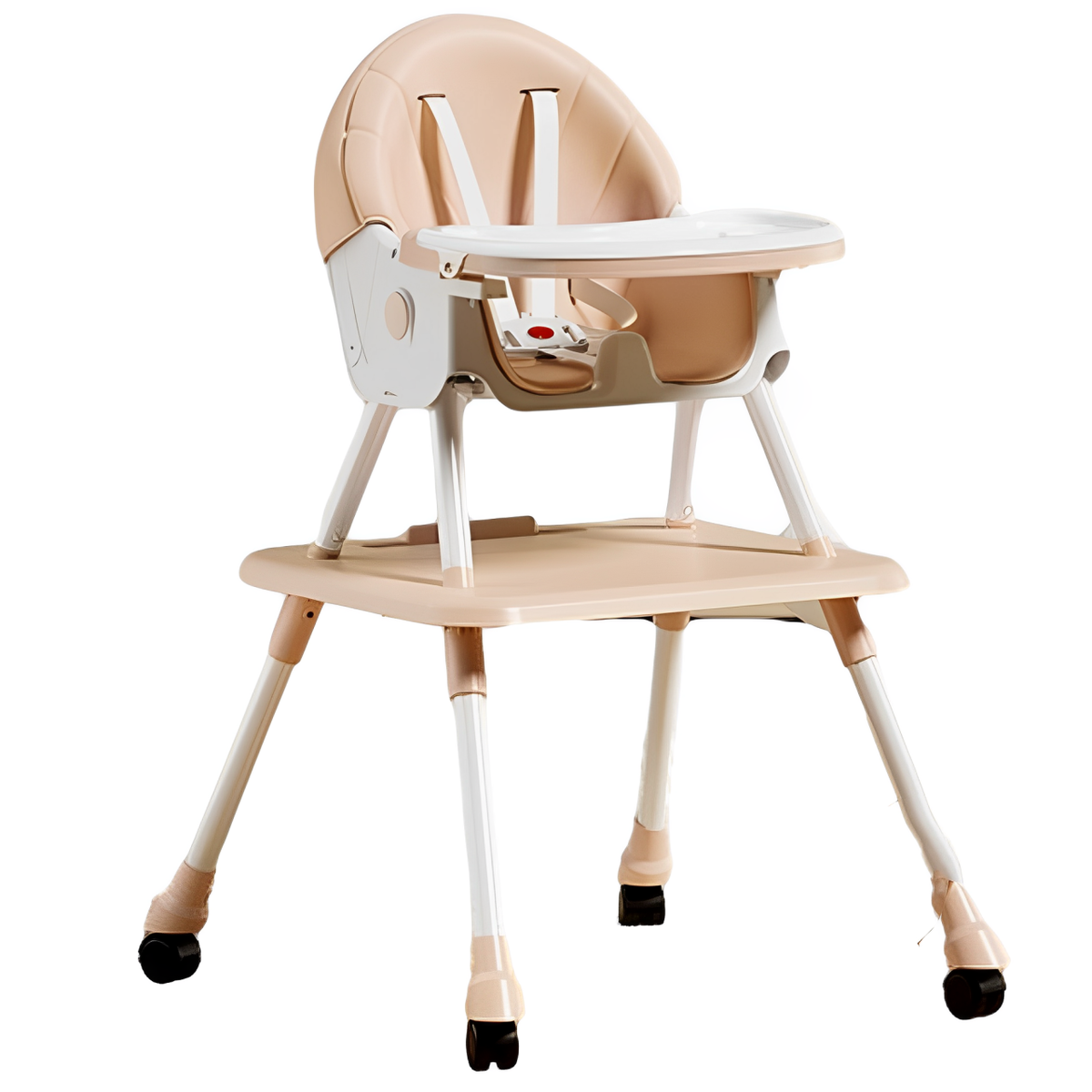 4 in 1 Feeding High Chair with Adjustable Backrest and Removable Table