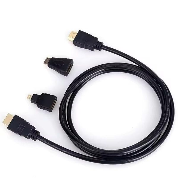 3 in 1 High Speed HDTV Cable 3D V1.4 Full HD 1080P Mini HDMI Adapter