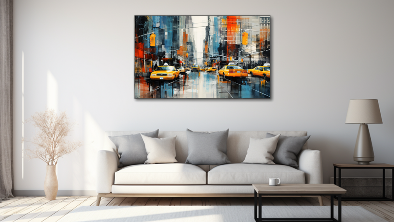 Canvas Wall Art - Taxi Tango Abstract - HD0493