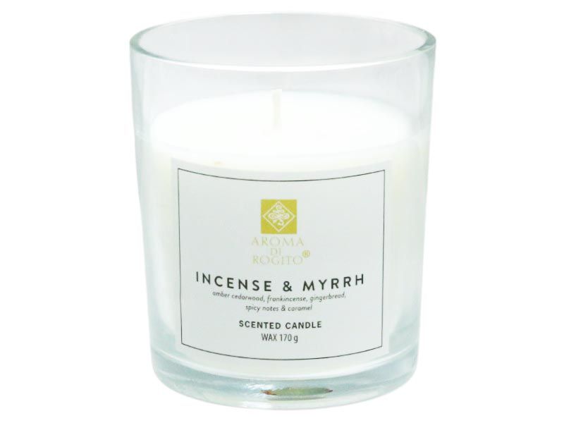 Scented Candle in Round Glass Perfume Murrh 8.5x8.5x10cm 170grams
