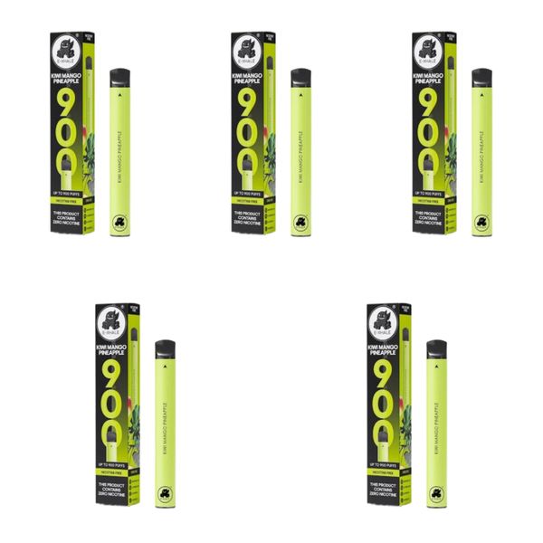 E-Xhale 900 Puffs Disposable Vapes - Kiwi Mango Pineapple (Pack of 5)