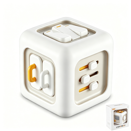 Busy Cube Toy for 1-Year-Old Boy, Montessori Toys for 1+ Year Old Image