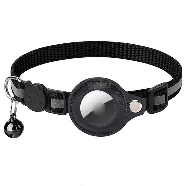 Airtag Holder Collar for Cats with a bell