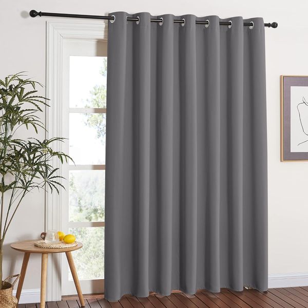 1.4 x 2.2m Blackout Curtain 1 Panel 90% Darkening Curtains for Bedroom