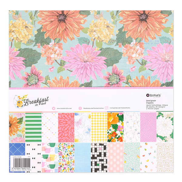 Breakfast in Bed 12x12 Designer Paper Pack