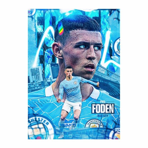 Phil Foden Man City Poster - A1 | Shop Today. Get it Tomorrow ...