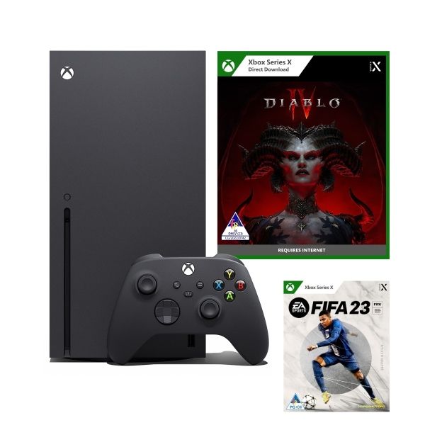 Xbox Series X Bundle + FIFA23 (Disc) + Diablo IV Download