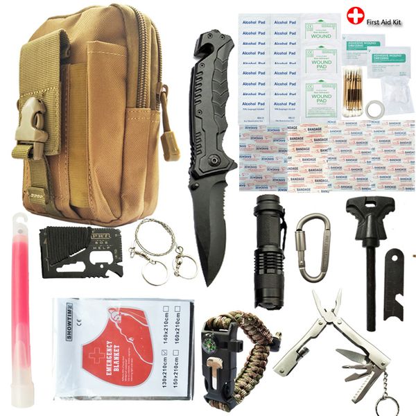 Xtreme 50 Piece Brown Camouflage Survival Kit