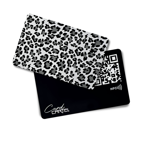 Card Cartel NFC Smart Business Card - White Leopard