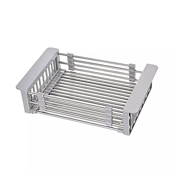 Multi-Functional Drain Rack With Adjustable Arms Holder And A Keyholder