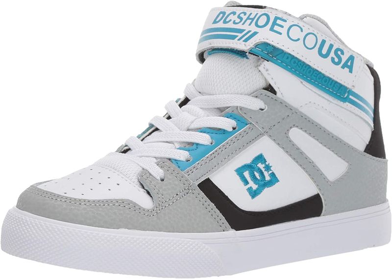 DC Shoes Boys' Pure High-Top EV Hi-Top Sneakers - Grey/Blue/Black