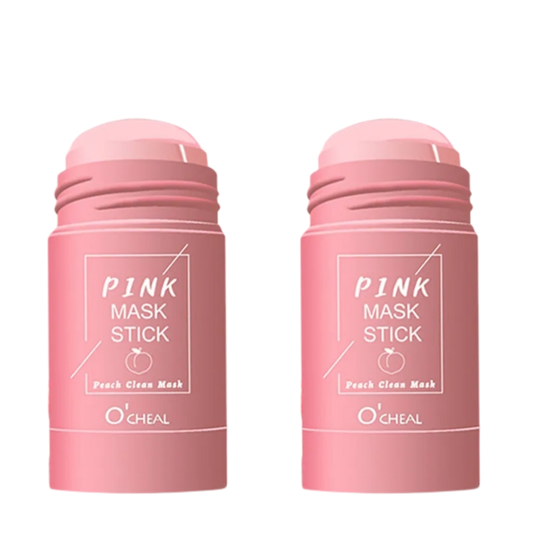 2 Pack Peach Solid Facial Mask Stick Deep Cleaning Face Mask Stick