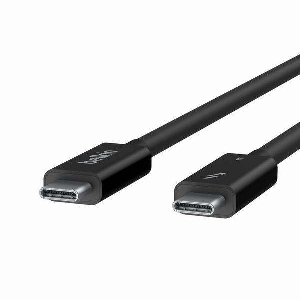 Belkin Active Thunderbolt 4 Cable (2M 6.6FT), USB Type C Connection with 100W Power Delivery PD Enabled, USB 4 Compliant and Compatible with TB3