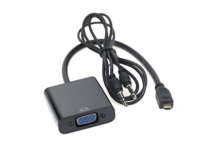 XFF Micro HDMI to VGA Converter with Audio Output
