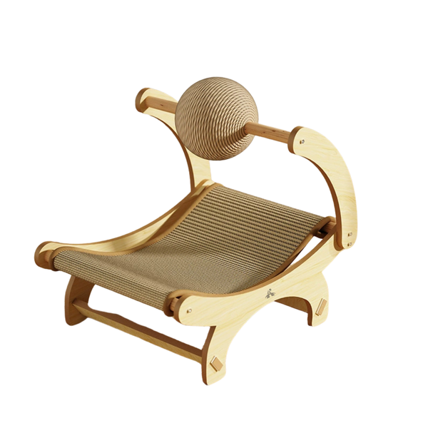 ALANES 3 in 1 Cat Scratcher Lounge Cat Scratcher Bed with Toy Ball