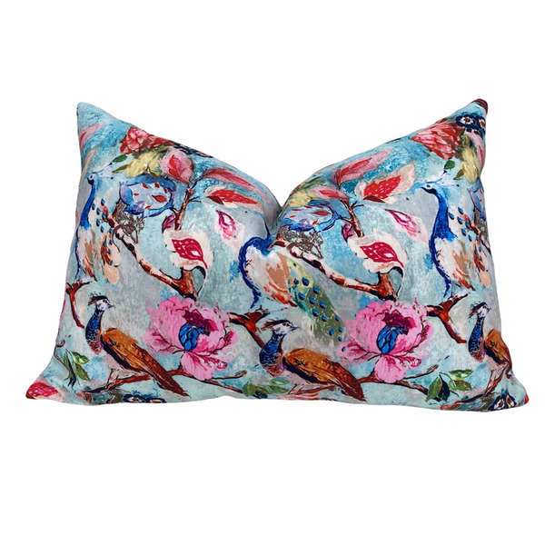 Strut HOME | Premium Velvet Peacock Scatter Cushion Cover | Made in SA
