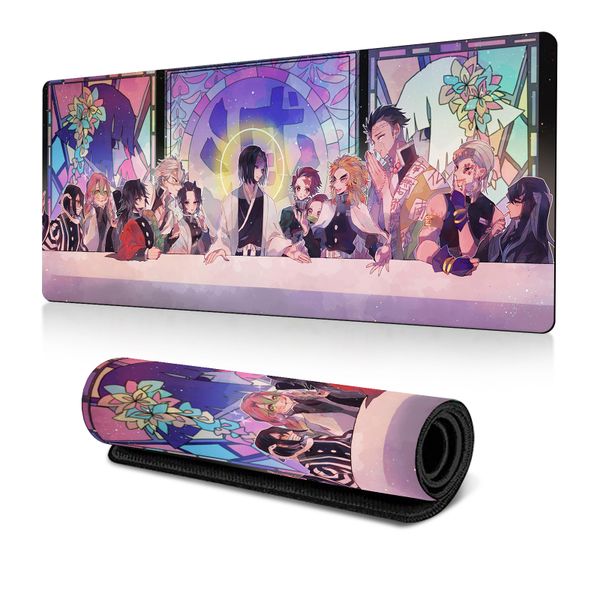 Large Size Demon Slayer Hashira Gathering Anti-Slip Gaming Mouse Pad Mat