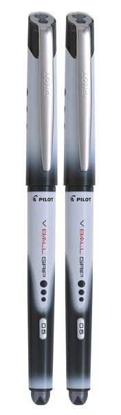 Pilot BLN-VBG V Ball Grip Fine 0.5 Liquid Ink Pen Pack of 2 - Black