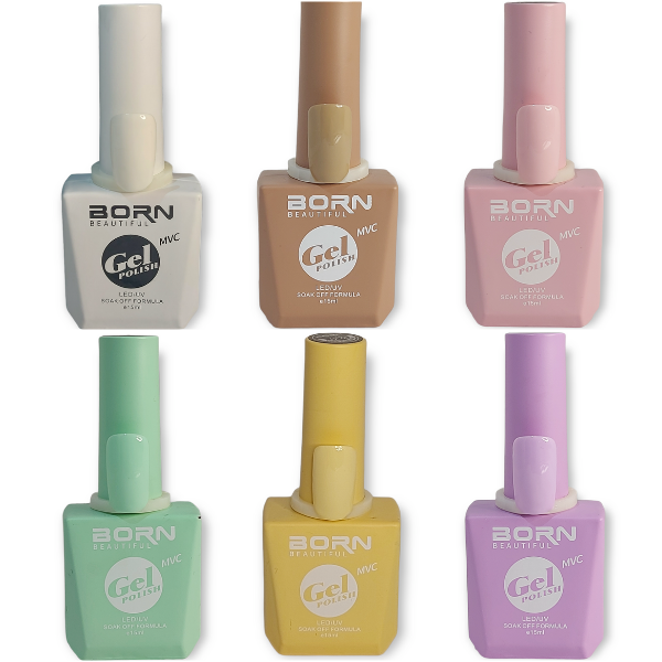 BB UV/LED Gel Nail Polish - Ice Cream Shades 2 - 6 Piece - Nails by Nicole