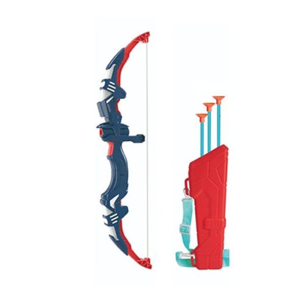 Kids-Up Lightup Black &amp; Red Bow &amp; Arrow Set For Archery Indoor/Outdoor