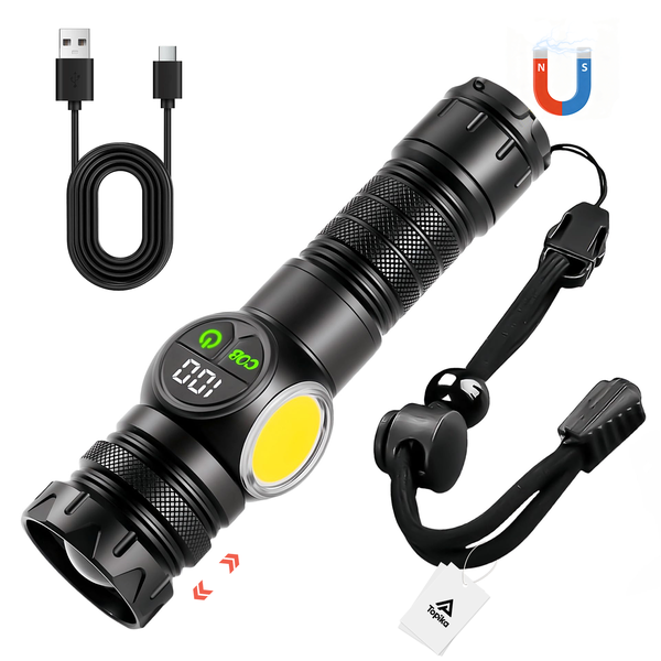 Topika Rechargeable Torch USB Camping Torch High Power Tourch Light