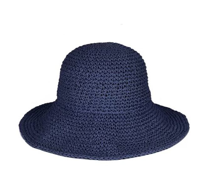 Foldable Straw Hat for Women, Foldable Wide Brim Straw Hat