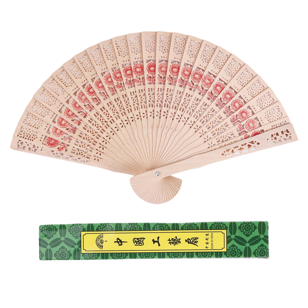 Ladies Wooden Sandalwood Hand Fan Wedding/ Birthdays Partys