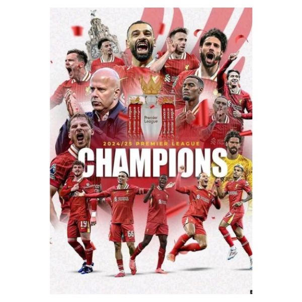 2024 25 Premier League Champions Liverpool Poster - A1