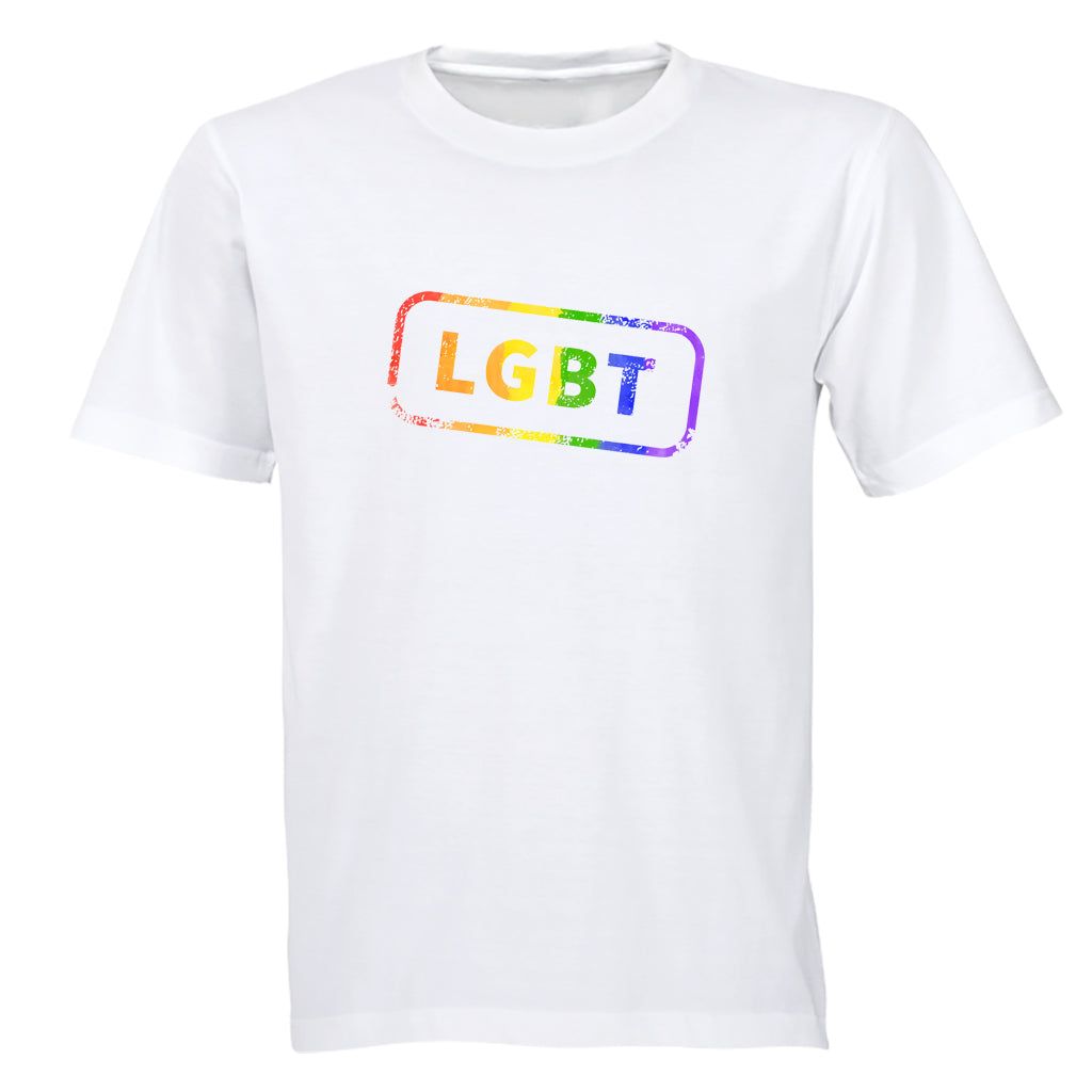 LGBT Stamp - Pride - Adults T-Shirt | Shop Today. Get it Tomorrow ...