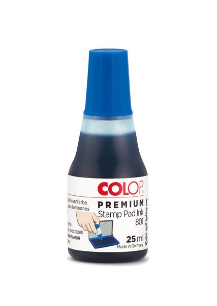 COLOP PREMIUM STAMP PAD INK 801 BLUE 25ml