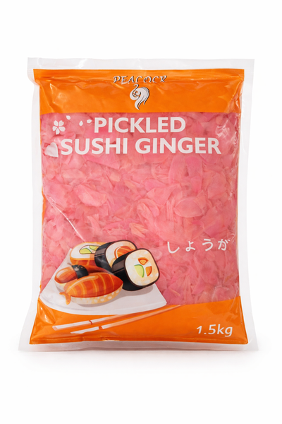 Peacock Pickled Sushi Ginger 1.5kg